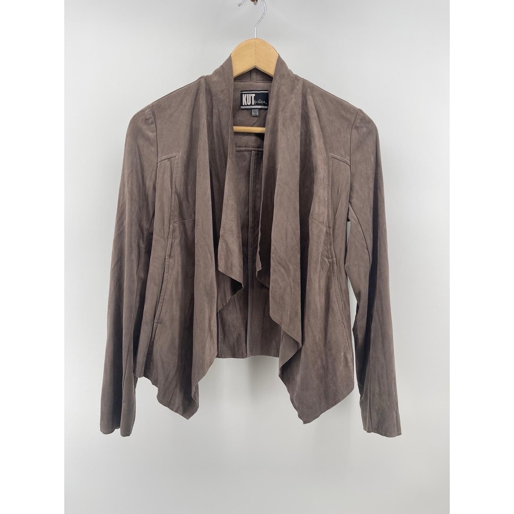 Kut from the Kloth Tayanita‎ Faux Suede Jacket brown Size XS